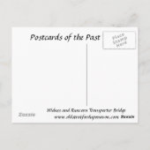 古いポストカード – ウィドネス&ランコーントランスポータブリッジ ポストカード (裏面)
