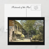 古いポストカード、ウォリック、ガイズ・クリフ・ミル ポストカード (正面/裏面)