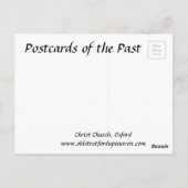 古いポストカード - オックスフォードのカリスト・チャーチ ポストカード (裏面)