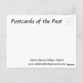 古いポストカード – オックスフォードのキリスト教会 ポストカード (裏面)