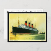 古いポストカード – カナードのライナー"Berengaria". ポストカード (正面/裏面)