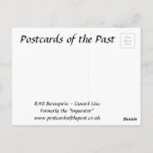 古いポストカード – カナードのライナー"Berengaria". ポストカード (裏面)