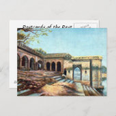 古いポストカード - カーンプル（キャンプール）、インド ポストカード (正面/裏面)