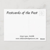 古いポストカード – キングスリン、ノーフォーク ポストカード (裏面)
