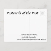 古いポストカード – ケンタッキー州ルイビル ポストカード (裏面)