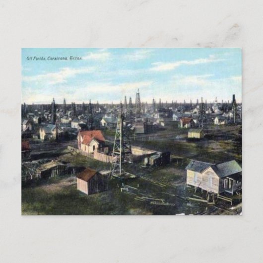 古いポストカード – コルシカナ,テキサス州 ポストカード (正面)