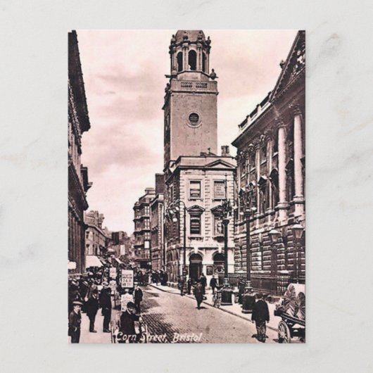 古いポストカード – コーン通り、ブリストル ポストカード (正面)