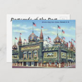 古いポストカード - サウスダコタ州ミッチェル ポストカード (正面/裏面)