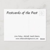 古いポストカード - サウスダコタ州ミッチェル ポストカード (裏面)