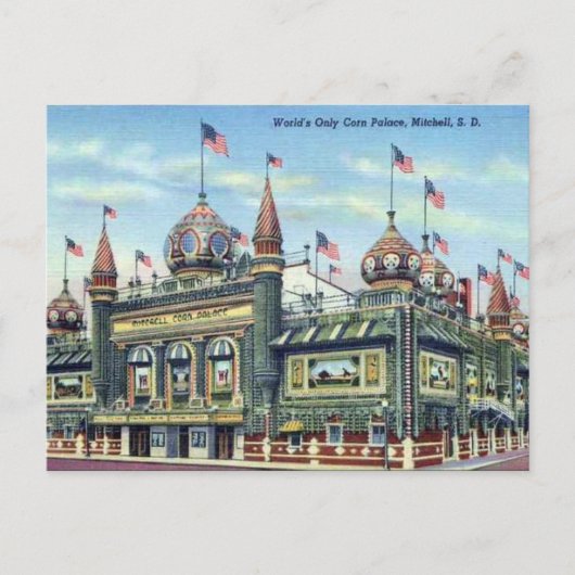 古いポストカード - サウスダコタ州ミッチェル ポストカード (正面)