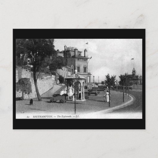 古いポストカード - サザンプトンのエスパレード ポストカード (正面)