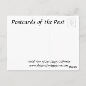 古いポストカード – サンディエゴ,カリフォルニア ポストカード (裏面)