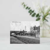 古いポストカード - サーバイトン鉄道駅 ポストカード (スタンド正面)