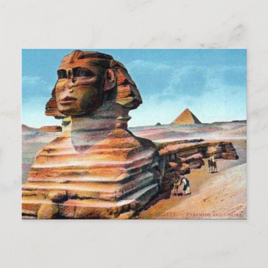 古いポストカード – ザ・スフィンクス,カイロ,エジプト ポストカード (正面)