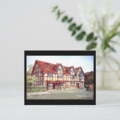 古いポストカード – シェークスピアの生家,ストラットフォード ポストカード (スタンド正面)