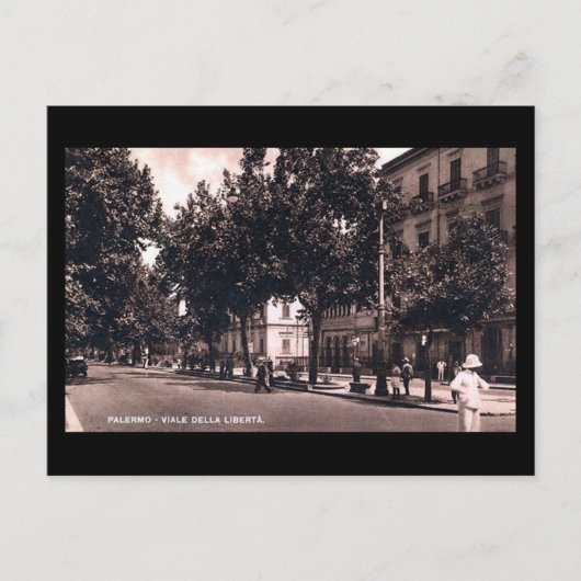古いポストカード – シチリア，パレルモ ポストカード (正面)