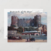 古いポストカード - シュルーズベリー城 ポストカード (正面/裏面)