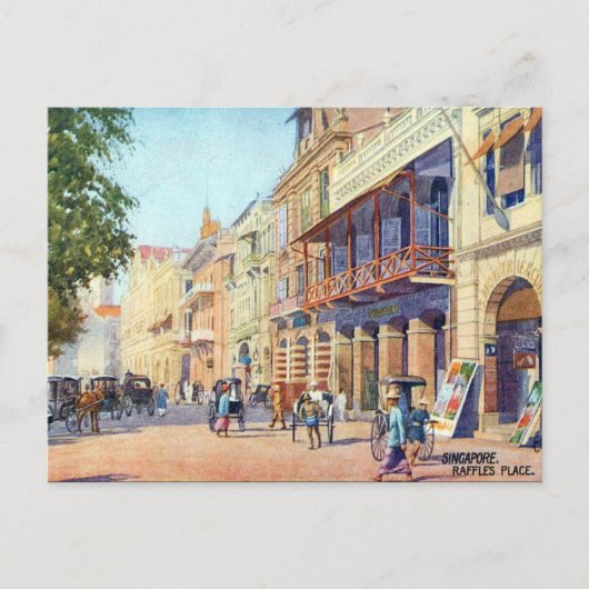 古いポストカード – シンガポール ポストカード (正面)