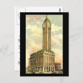 古いポストカード - シンガー・ビルディング、ニューヨーク市 ポストカード (正面/裏面)