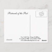 古いポストカード - シンガー・ビルディング、ニューヨーク市 ポストカード (裏面)