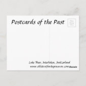 古いポストカード – スイス、インターラーケン、トゥン湖 ポストカード (裏面)