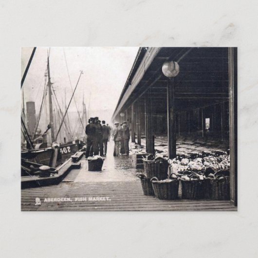 古いポストカード – スコットランド、アバディーン ポストカード (正面)