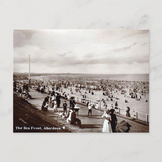 古いポストカード – スコットランド、アバディーン ポストカード (正面)