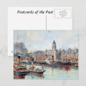 古いポストカード – スコットランド、アバディーン ポストカード (正面/裏面)