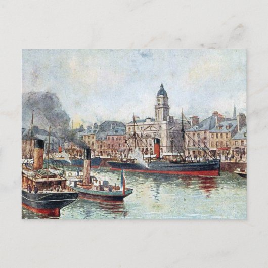 古いポストカード – スコットランド、アバディーン ポストカード (正面)