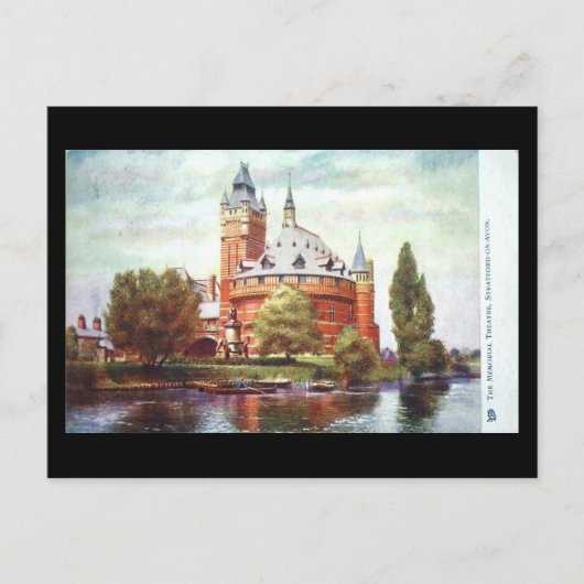 古いポストカード、ストラトフォード=アポン=エイヴォン、旧劇場 ポストカード (正面)