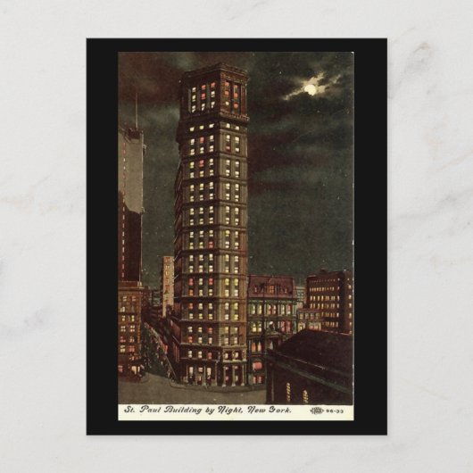 古いポストカード、セントポールビル、ニューヨーク市 ポストカード (正面)