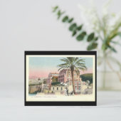 古いポストカード - ソレント、イタリア、ホテル ヴィットーリア ポストカード (スタンド正面)