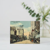 古いポストカード - ダラス、テキサス州のメインストリート ポストカード (スタンド正面)