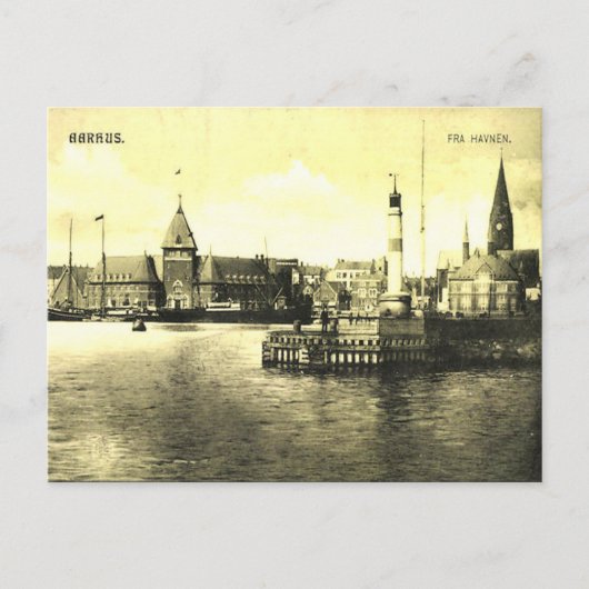 古いポストカード – デンマーク,アーフス ポストカード (正面)