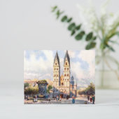 古いポストカード – ドイツ、コブレンツ、Castorkirche ポストカード (スタンド正面)