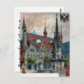 古いポストカード - ドイツ、リューベック ポストカード (正面/裏面)