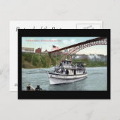 古いポストカード - ナイアガラの滝、ミストの乙女 ポストカード (正面/裏面)