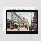 古いポストカード – ハイ通り、スワンシー ポストカード (正面/裏面)