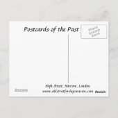 古いポストカード – ハロー,ロンドン ポストカード (裏面)