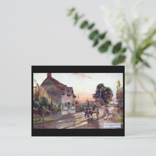 古いポストカード - バニヤンのコテージ。エルストウ、ベッドフォード ポストカード (スタンド正面)