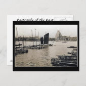 古いポストカード – バンド、上海、中国 ポストカード (正面/裏面)