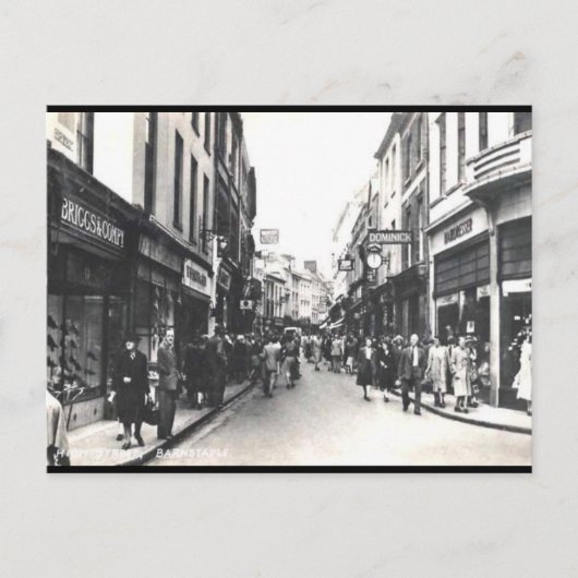 古いポストカード – バーンステープル,デボン ポストカード (正面)