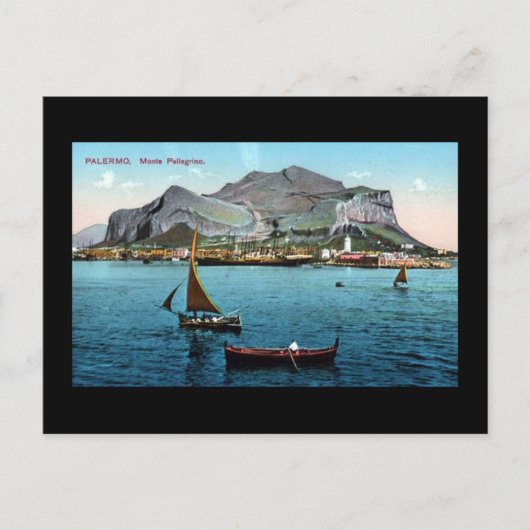 古いポストカード – パレルモ、シチリア ポストカード (正面)