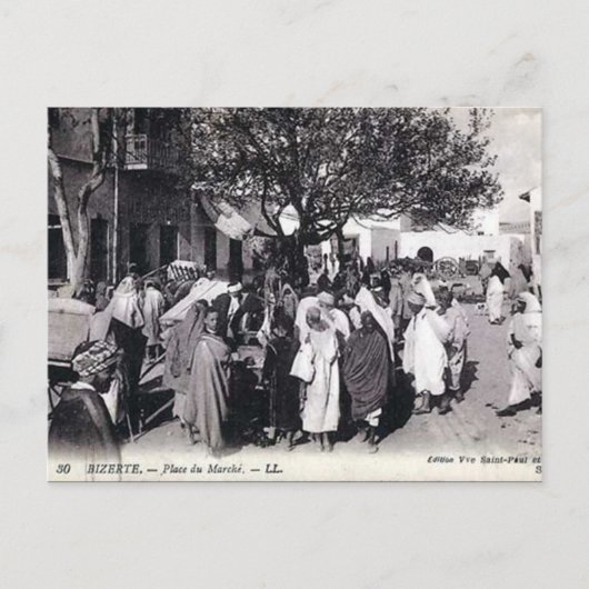 古いポストカード - ビゼルト、チュニジア ポストカード (正面)