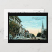 古いポストカード – フィラデルフィア，ブロード通り ポストカード (正面/裏面)