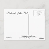 古いポストカード – フィラデルフィア，ブロード通り ポストカード (裏面)