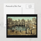 古いポストカード – フランコ – イギリス展1908 ポストカード (正面/裏面)