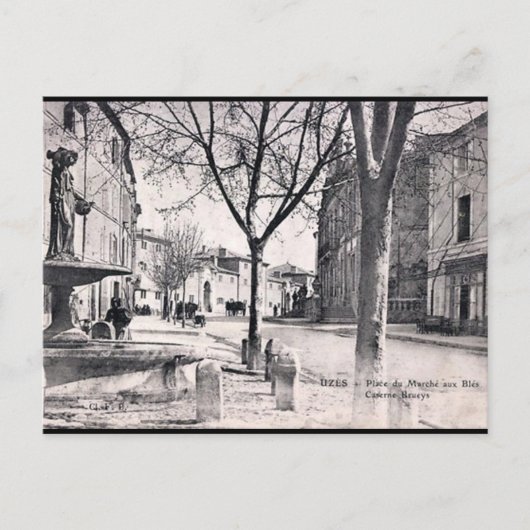 古いポストカード – フランスのガード、ウゼス。 ポストカード (正面)