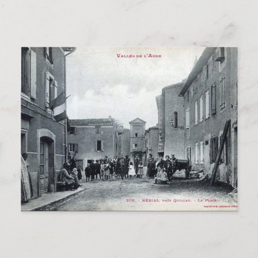 古いポストカード – フランス，オード，ネビアス ポストカード (正面)