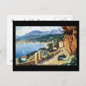 古いポストカード - フランス、メントン ポストカード (正面/裏面)